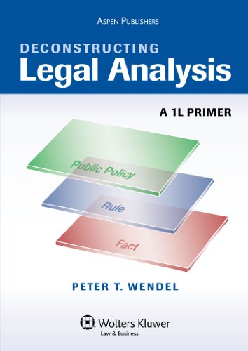 Book Cover Deconstructing Legal Analysis: A 1L Primer (Academic Success)