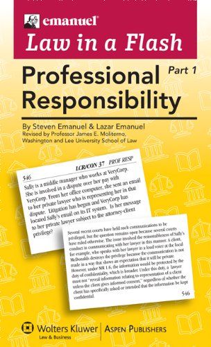 Book Cover Law in a Flash Cards: Professional Responsibility (2-part set)