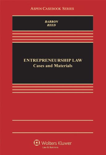 Book Cover Entrepreneurship Law: Cases & Materials (Aspen Casebooks)
