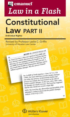 Book Cover Law in a Flash Cards: Constitutional Law II