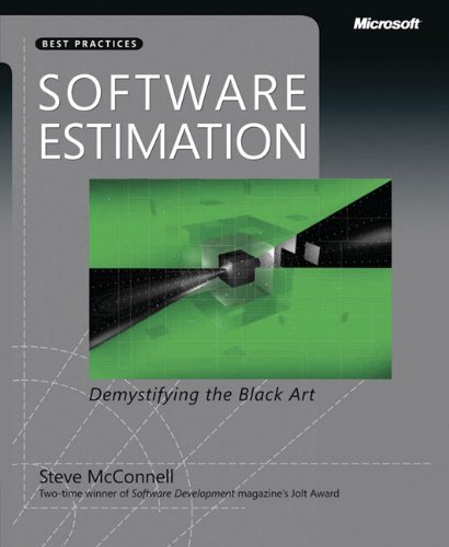 Book Cover Software Estimation: Demystifying the Black Art (Developer Best Practices)