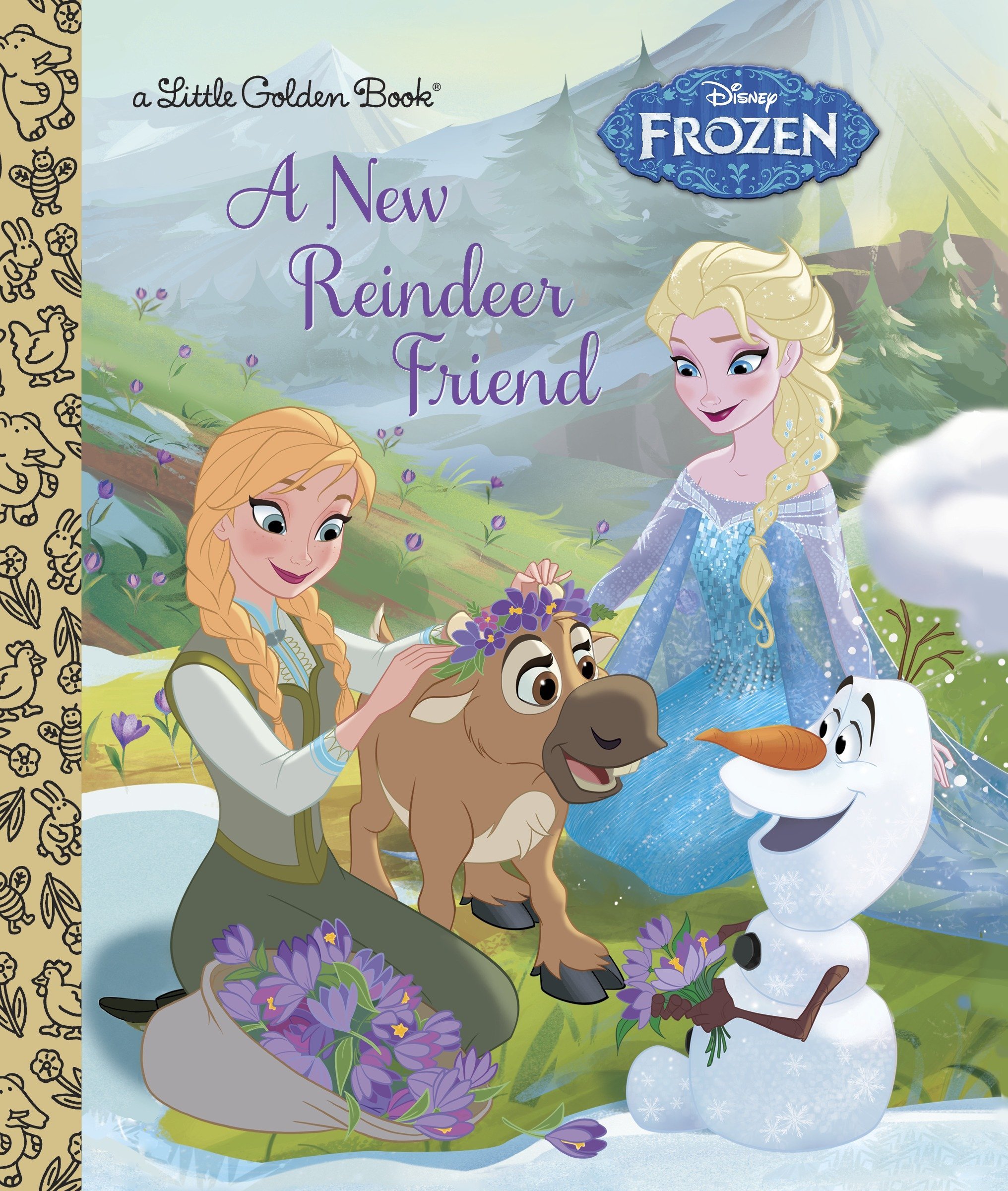 Book Cover A New Reindeer Friend (Disney Frozen) (Little Golden Book)
