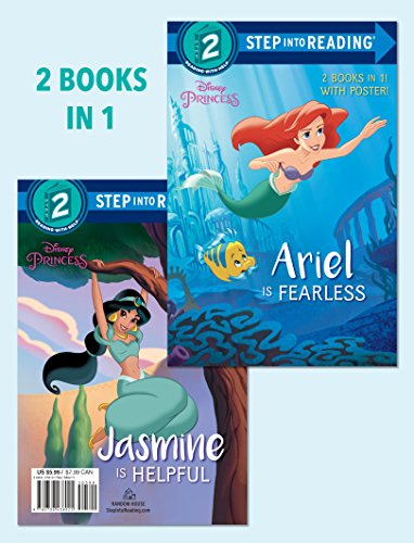 Book Cover Ariel Is Fearless/Jasmine Is Helpful (Disney Princess) (Step into Reading)
