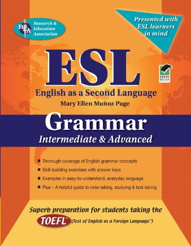 Book Cover ESL Intermediate/Advanced Grammar (English as a Second Language Series)