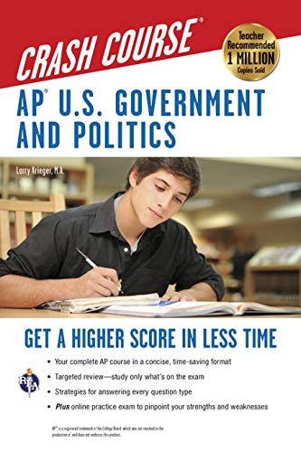 Book Cover APÂ® U.S. Government & Politics Crash Course Book + Online (Advanced Placement (AP) Crash Course)