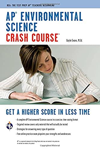 Book Cover AP® Environmental Science Crash Course Book + Online: Get a Higher Score in Less Time (Advanced Placement (AP) Crash Course)