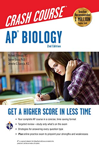 Book Cover AP® Biology Crash Course, 2nd Ed., Book + Online: Get a Higher Score in Less Time (Advanced Placement (AP) Crash Course)