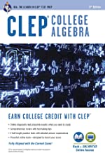 Book Cover CLEPÂ® College Algebra Book + Online (CLEP Test Preparation)
