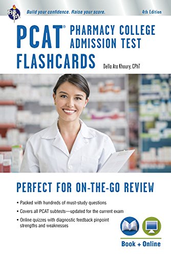 Book Cover PCAT Flashcard Book with Online Quizzes (Nursing Test Prep)