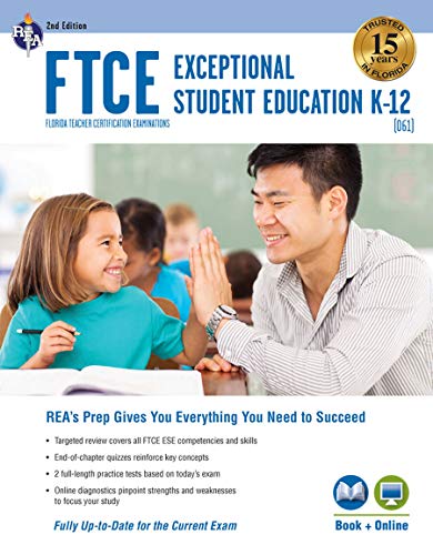 Book Cover FTCE Exceptional Student Education K-12 (061) Book + Online 2e (FTCE Teacher Certification Test Prep)