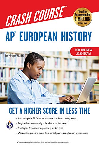 Book Cover Ap(r) European History Crash Course, Book + Online: Get a Higher Score in Less Time (Advanced Placement (AP) Crash Course)