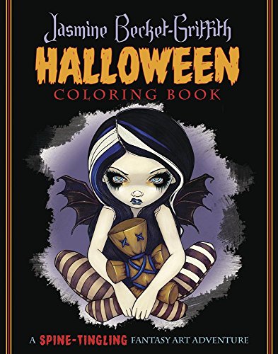 Book Cover Jasmine Becket-Griffith Halloween Coloring Book: A Spine-Tingling Fantasy Art Adventure
