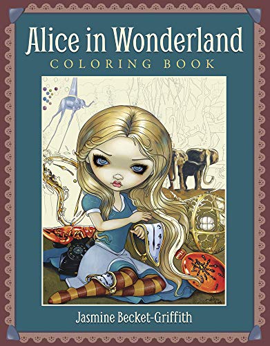 Book Cover Alice in Wonderland Coloring Book