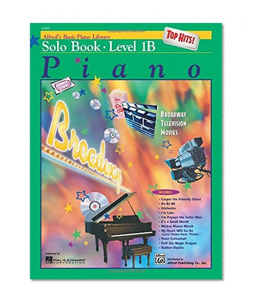 Book Cover Alfred's Basic Piano Library: Top Hits Solo Book, Level 1B