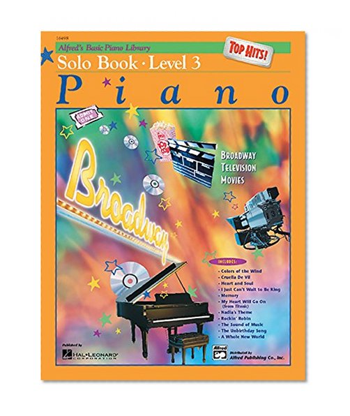 Book Cover Alfred's Basic Piano Library Top Hits! Solo Book, Bk 3