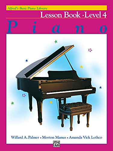 Book Cover Alfred's Basic Piano Library Lesson Book, Bk 4