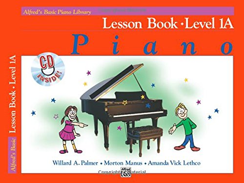 Book Cover Alfred's Basic Piano Library Lesson Book, Bk 1A: Book & CD