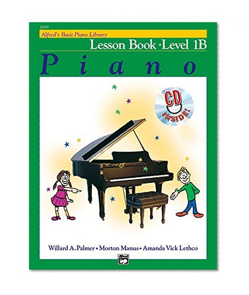 Book Cover Alfred's Basic Piano Library Lesson Book, Bk 1B: Book & CD