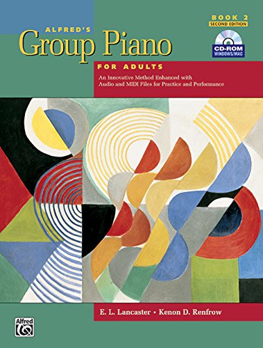 Book Cover Alfred's Group Piano for Adults: Student Book 2, 2nd Edition (Book & CD-ROM)
