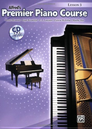 Book Cover Alfred's Piano Course - Lesson 3 - Book & CD (Alfred's Premier Piano Course)