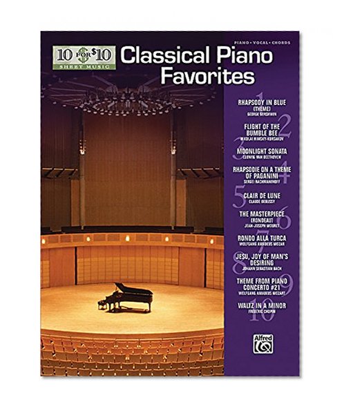 Book Cover 10 for 10 Sheet Music Classical Piano Favorites: Piano Solos