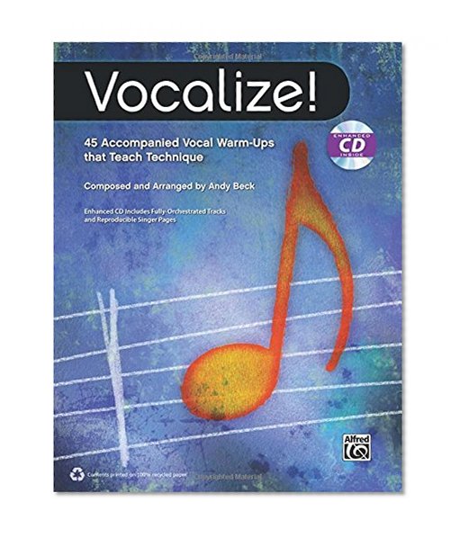 Book Cover Vocalize!: 45 Accompanied Vocal Warm-Ups That Teach Technique, Comb Bound Book & CD