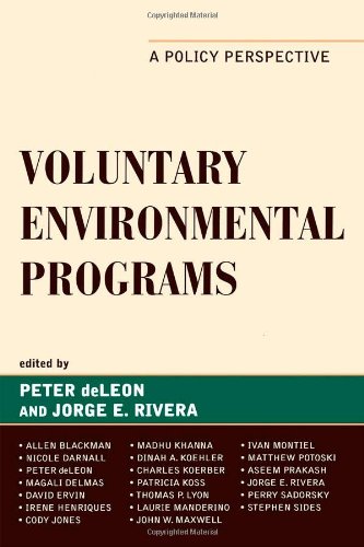 Voluntary Environmental Programs: A Policy Perspective (Studies in Public Policy)