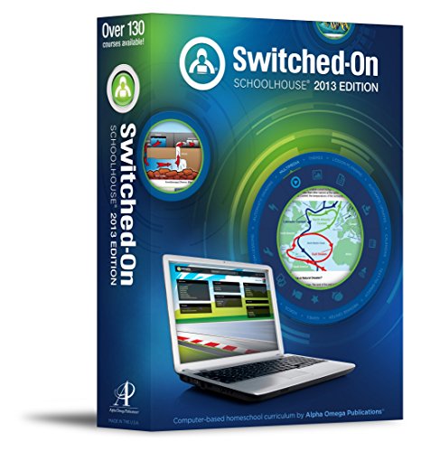 2013 switched on Schoolhouse, Grade 6, AOP 5-Subject Set - Math, Language, Science, History / Geography & Bible (Alpha Omega HomeSchooling), SOS 6TH GRADE CD-ROM Curriculum, Complete Set