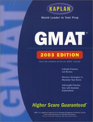 Book Cover Kaplan GMAT 2003