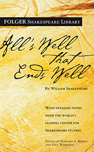 Book Cover All's Well That Ends Well (Folger Shakespeare Library)