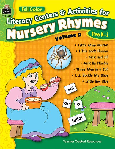 Book Cover Literacy Centers & Activities for Nursery Rhymes