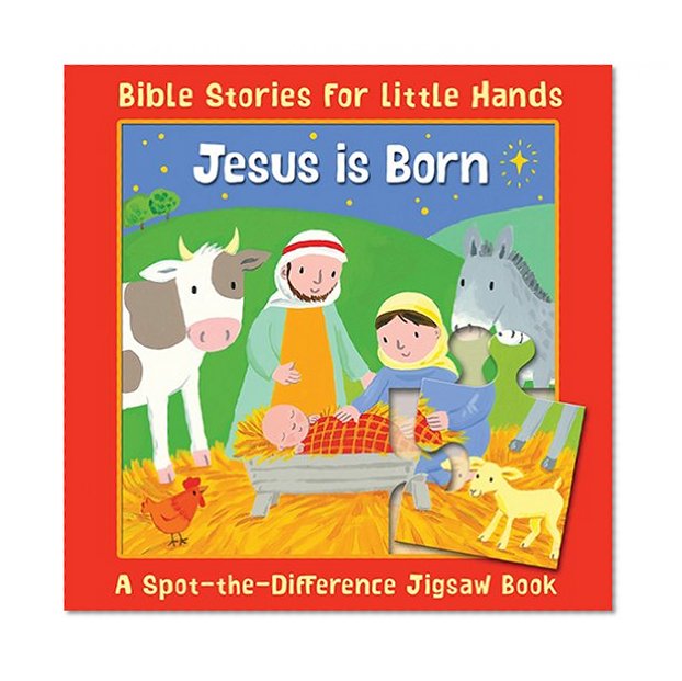 Jesus Is Born: A Spot-the-Difference Jigsaw Book (Bible Stories for Little Hands)