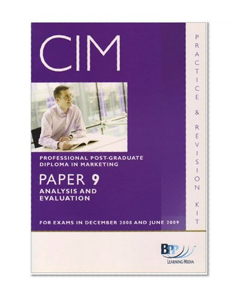 CIM - 9 Analysis and Evaluation: Paper 9: Kit