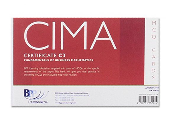 CIMA - C03 Fundamentals of Business Mathematics: C3: MCQ Cards