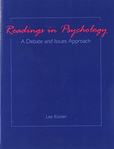 Readings in Psychology: A Debate and Issues Approach