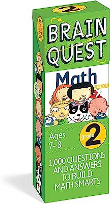 Book Cover Brain Quest 2nd Grade Math Q&A Cards: 1000 Questions and Answers to Challenge the Mind. Curriculum-based! Teacher-approved! (Brain Quest Decks)