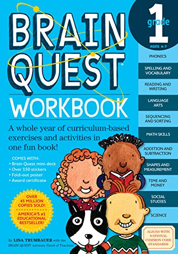 Book Cover Brain Quest Workbook: Grade 1