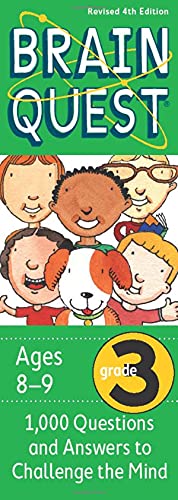 Brain Quest 3rd Grade Q&A Cards: 1000 Questions and Answers to Challenge the Mind. Curriculum-based! Teacher-approved! (Brain Quest Decks)