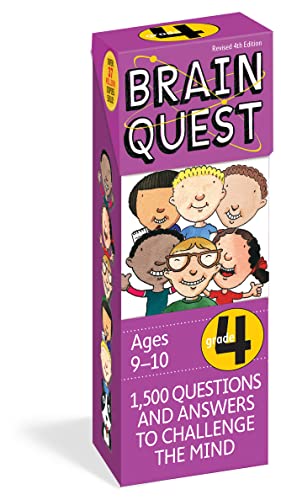 Book Cover Brain Quest 4th Grade Q&A Cards: 1,500 Questions and Answers to Challenge the Mind. Curriculum-based! Teacher-approved! (Brain Quest Decks)