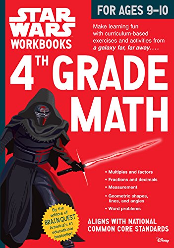 Book Cover Star Wars Workbook: 4th Grade Math (Star Wars Workbooks)
