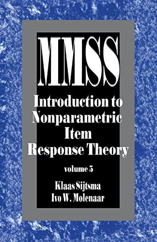 Introduction to Nonparametric Item Response Theory (Measurement Methods for the Social Science)
