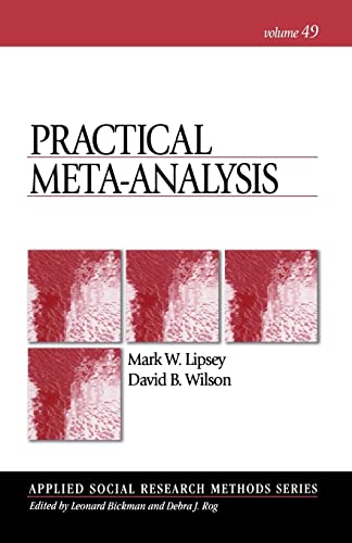 Book Cover Practical Meta-Analysis (Applied Social Research Methods)