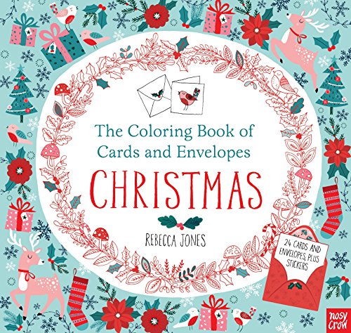 Book Cover The Coloring Book of Cards and Envelopes: Christmas
