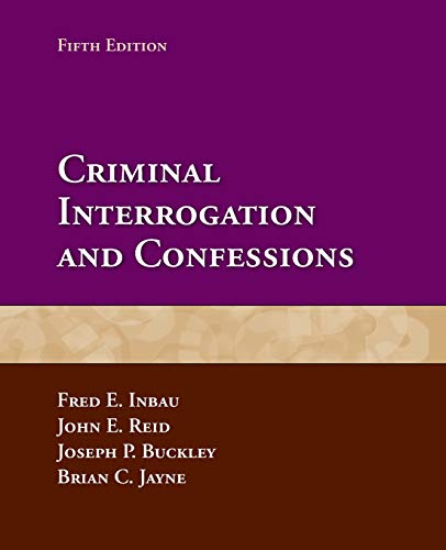 Book Cover Criminal Interrogation and Confessions