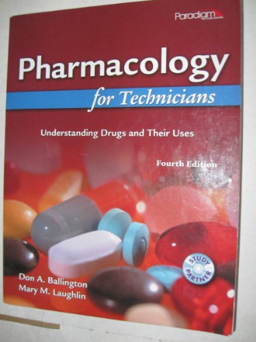 Book Cover Pharmacology for Technicians: Understanding Drugs and Their Uses