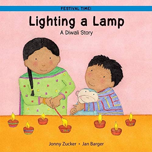 Book Cover Lighting a Lamp: A Diwali Story (Festival Time Series)