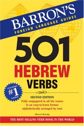 Book Cover 501 Hebrew Verbs (501 Verb Series)