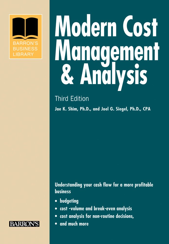 Book Cover Modern Cost Management & Analysis (Barron's Business Library Series)