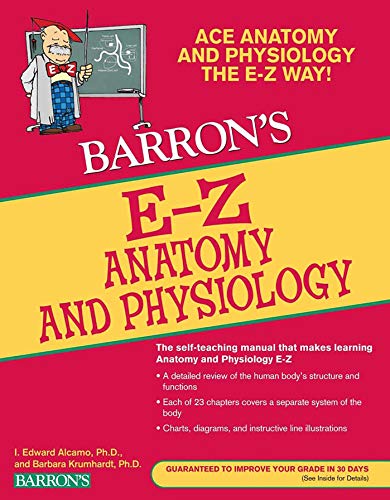 Book Cover E-Z Anatomy and Physiology (Barron's E-Z Series)