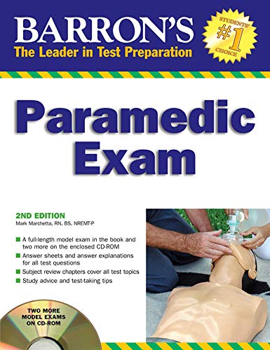 Book Cover Barron's Paramedic Exam: with CD-ROM (Barron's: The Leader in Test Preparation)